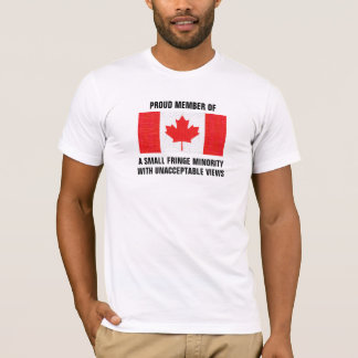 T-shirt Drapeau canadien Petite minorité marginale 