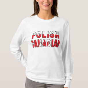 T-shirt Drapeau canadien polonais