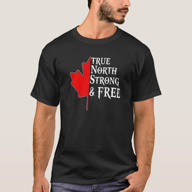 T-shirt Drapeau canadien True North Fort & Free Maple Leaf (Devant)