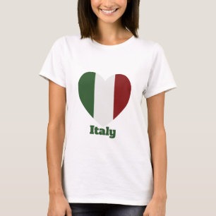 T-shirt Drapeau cardiaque en Italie