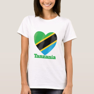 T-shirt Drapeau cardiaque en Tanzanie