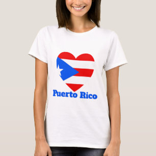T-shirt Drapeau cardiaque Porto Rico