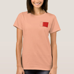 T-Shirt Drapeau + Carte de Bahreïn