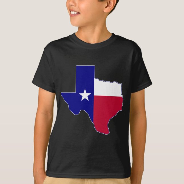 T-shirt Drapeau Carte du Texas (Devant)