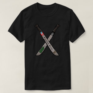 T-Shirt Drapeau Carte Machette Porto Rico Coqui Ta