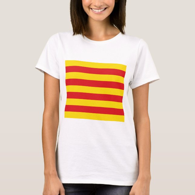 T-shirt Drapeau catalan (Catalogne) (Devant)