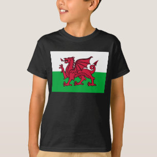 T-shirt Drapeau celtique du Dragon rouge du Pays de Galles