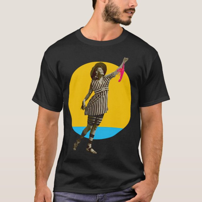 T-shirt Drapeau Chasse et Pêche, Drapeau Américain, Pêche, (Devant)