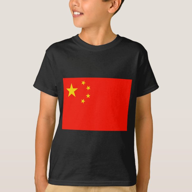 T-shirt Drapeau Chine - Haute qualité (Devant)