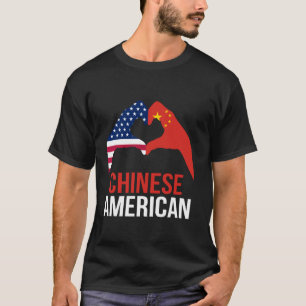 T-shirt Drapeau chinois américain Chine