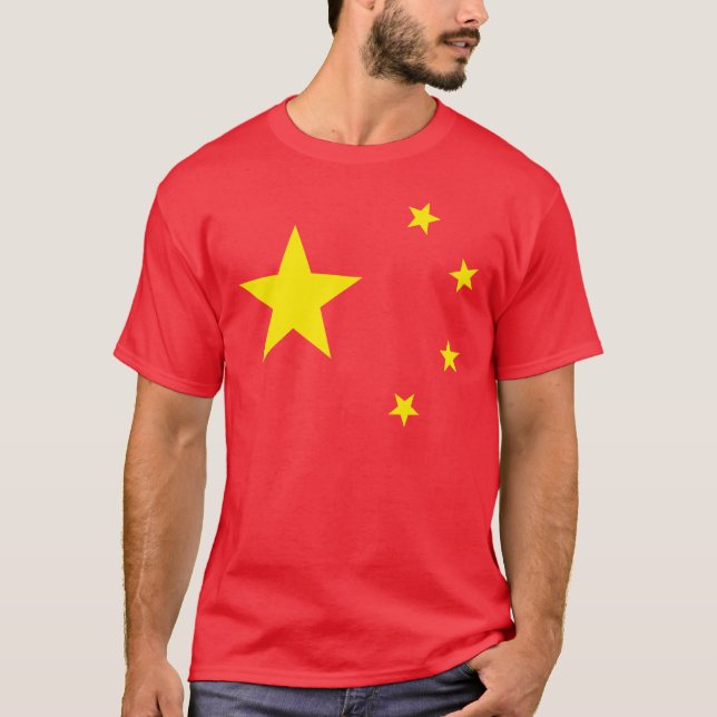 T-shirt Drapeau chinois "classique" (Devant)