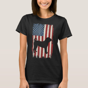 T-shirt Drapeau chinois Shar Pei américain Chien d'Amériqu