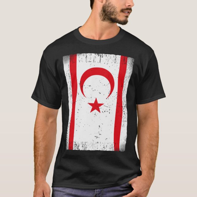 T-shirt Drapeau chypriote nord (Devant)