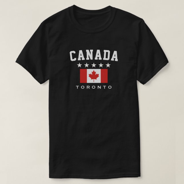 T-shirt Drapeau cinq étoiles de Toronto Canada (Design devant)