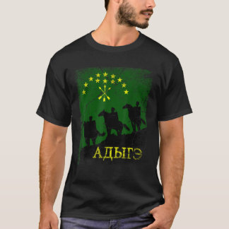 T-shirt Drapeau Circassien Adygea adiga T