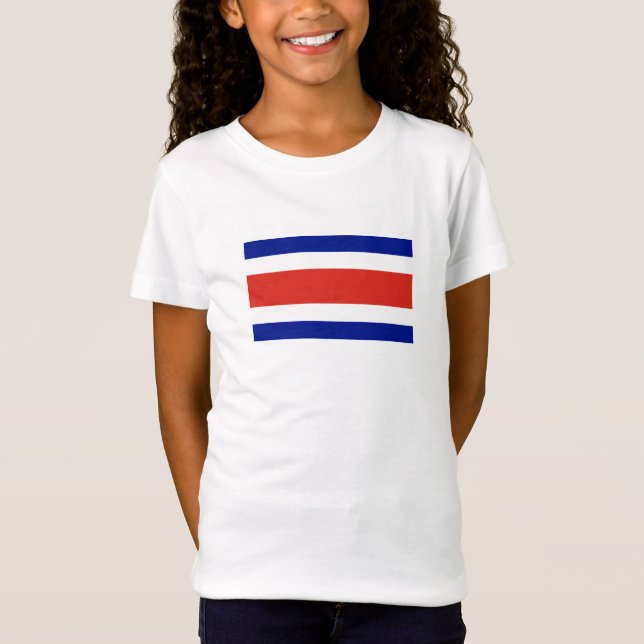 T-Shirt Drapeau civil du Costa Rica (Devant)
