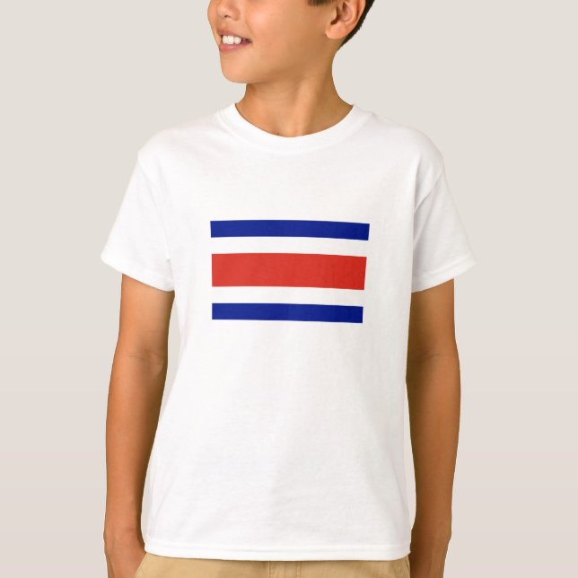 T-shirt Drapeau civil du Costa Rica (Devant)