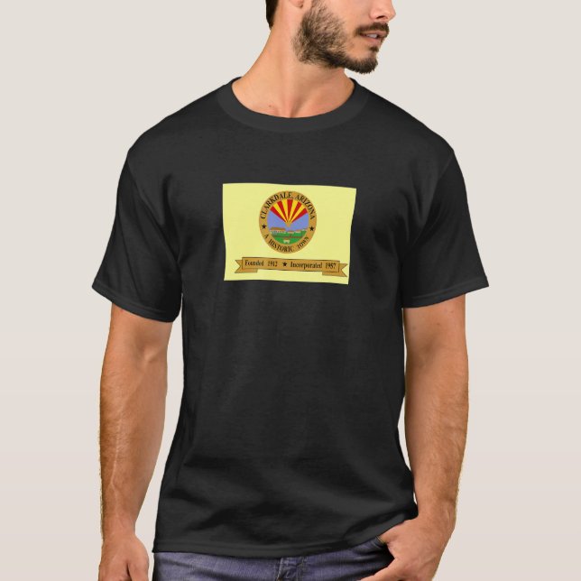 T-shirt Drapeau Clarkdale Arizona (Devant)