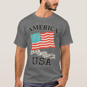T-shirt Drapeau classique de l'Amérique