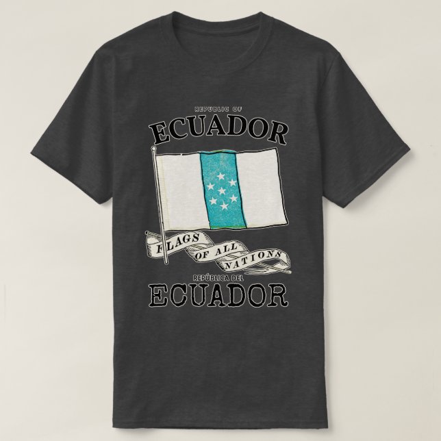 T-shirt Drapeau classique de l'Equateur (Design devant)