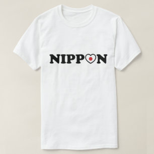 T-shirt Drapeau Coeur d'amour Nippon