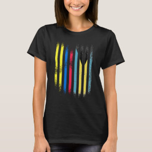 T-shirt Drapeau Colombie Bahamas Gros Pays Drapeaux Pays D