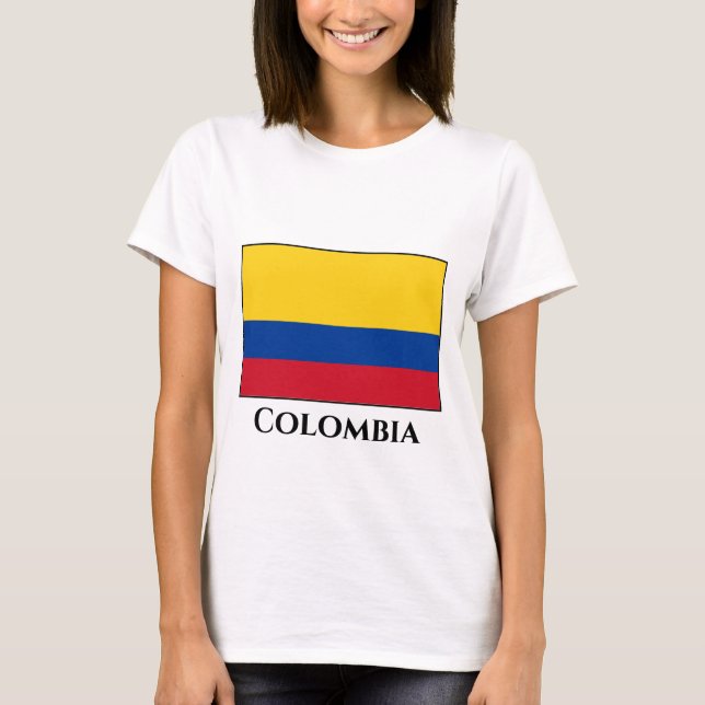 T-shirt Drapeau Colombie (Colombie) (Devant)