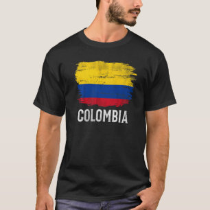 T-shirt Drapeau Colombie vintage pour la Colombie