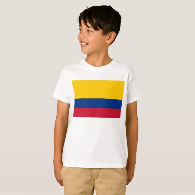 T-shirt Drapeau colombien (Devant entier)