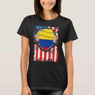 T-shirt Drapeau colombien américain du patriote grandissan