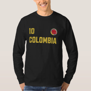 T-shirt Drapeau colombien Drapeau rétro colombien
