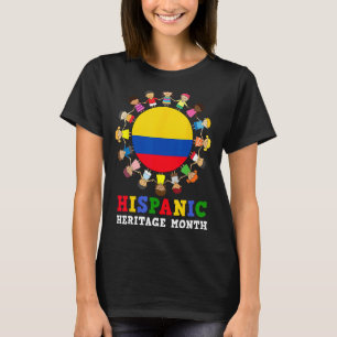 T-shirt Drapeau colombien Patrimoine hispanique Colombie G