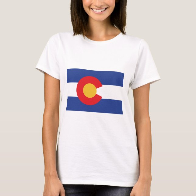 T-SHIRT DRAPEAU COLORADO (Devant)