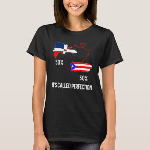 T-shirt Drapeau Combiné de la Carte de la République Domin