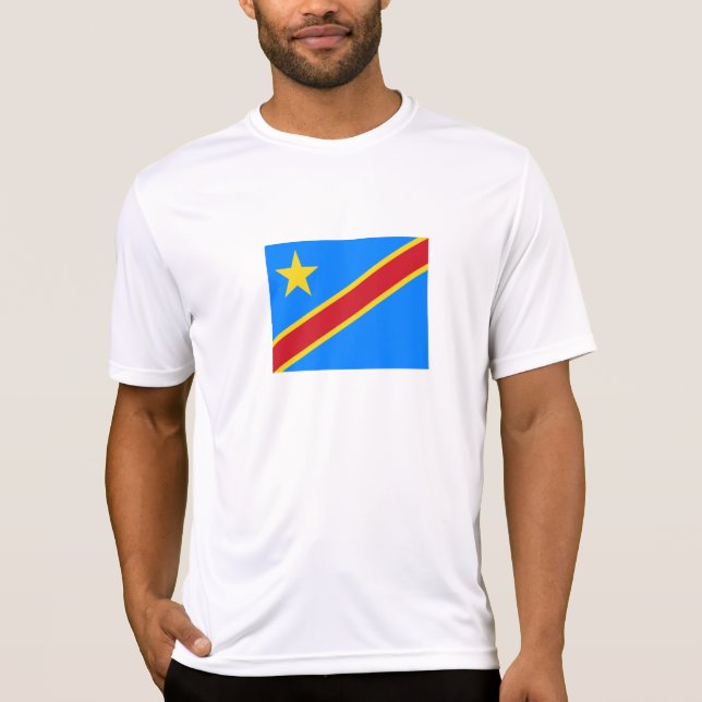 T-shirt Drapeau Congo Kinshasa (Devant)