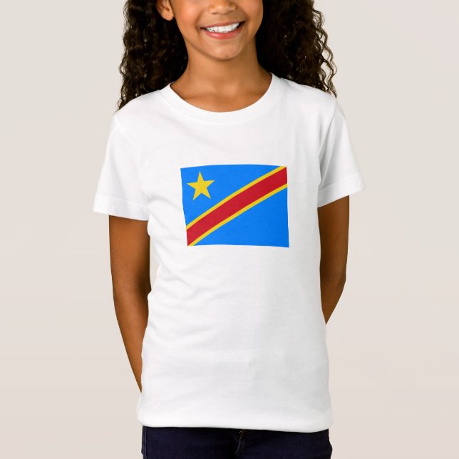 T-Shirt Drapeau Congo Kinshasa (Devant)