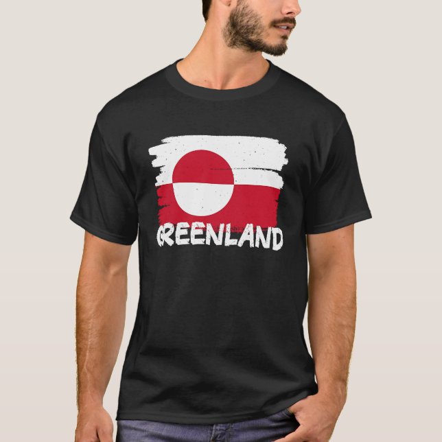 T-shirt Drapeau cool du Groenland (Devant)