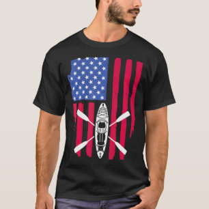 T-shirt Drapeau cool Kayak Pour Kayak Fishing USA