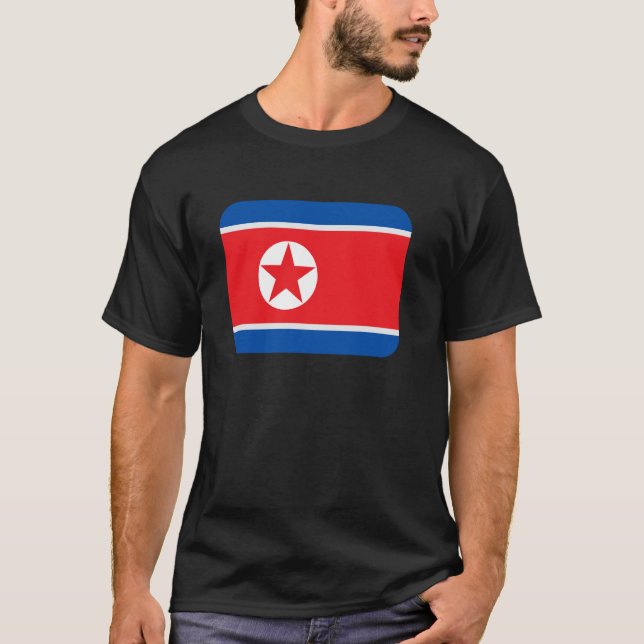 T-shirt Drapeau Corée du Nord (Devant)