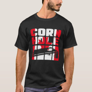 T-shirt Drapeau Cornhole vintage Canada Feuille d'érable c