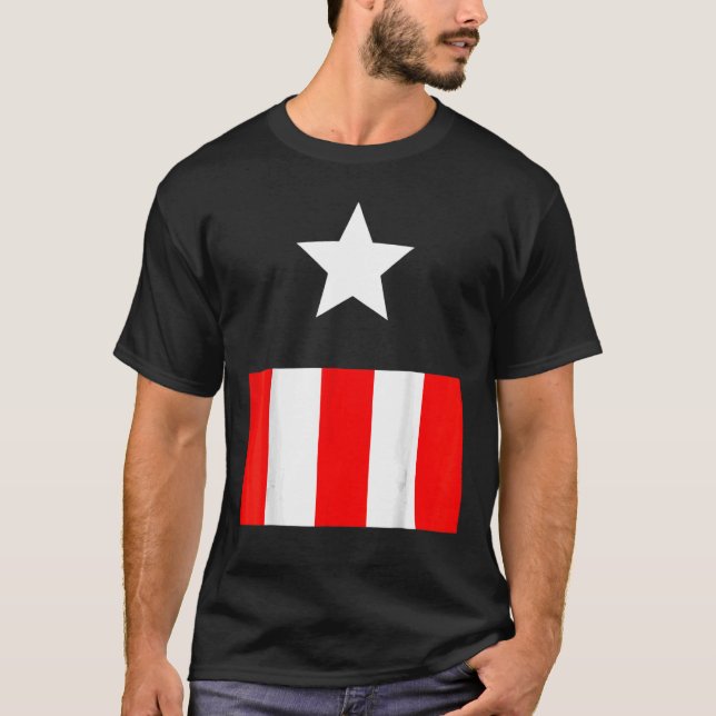 T-shirt Drapeau Cosplay Vintage américaine (Devant)