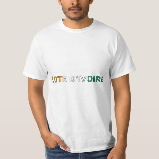 T-shirt Drapeau Côte d'Ivoire