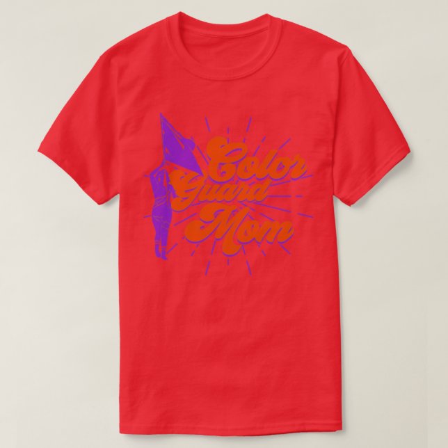 T-shirt Drapeau Couleur de garde maman (Design devant)