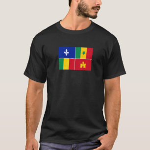 T-shirt Drapeau créole de Louisiane