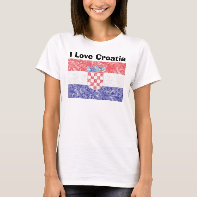 T-shirt Drapeau croate (Devant)