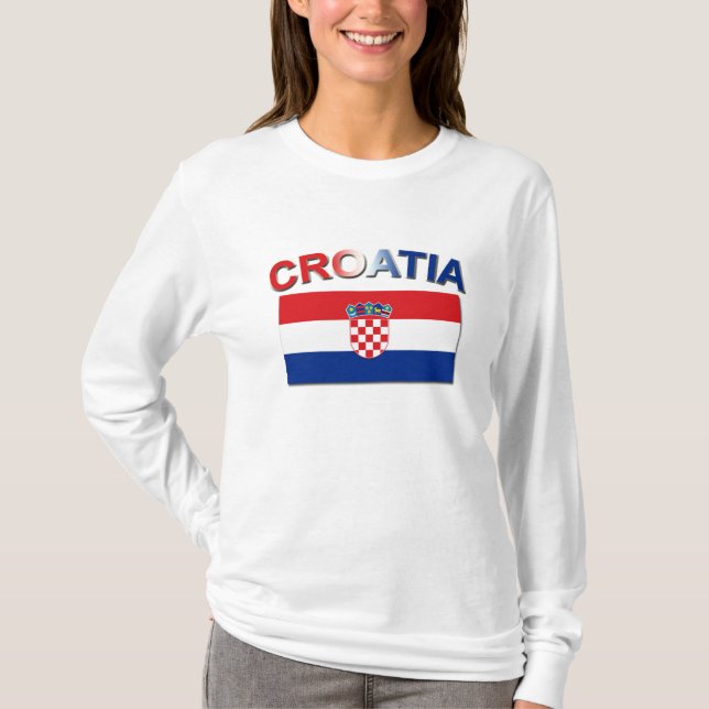 T-shirt Drapeau croate 2 (Devant)