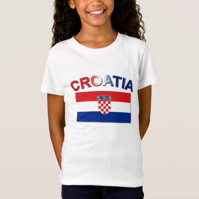 T-Shirt Drapeau croate 2 (Devant)