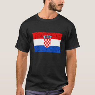 T-shirt Drapeau croate Croatie Pride croate Hrvatska Croa