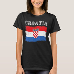 T-shirt Drapeau Croate Destination Tourisme Croatie