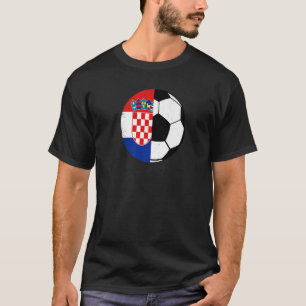 T-shirt Drapeau Croate Fans de football Football Croatie S